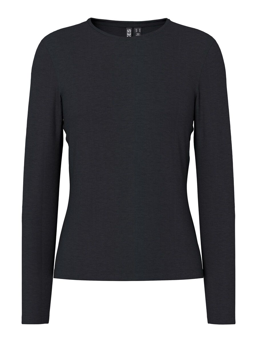 Carousel image - PCSIRENE LONG SLEEVED TOP, Black | 7