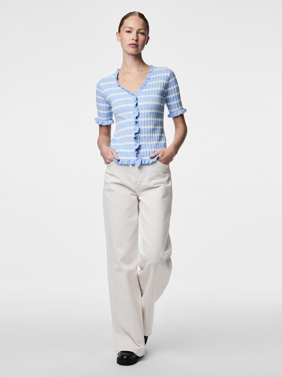 Pieces PCFAITH KNITTED CARDIGAN, Cornflower Blue, highres - 17160895_CornflowerBlue_1218876_005.jpg
