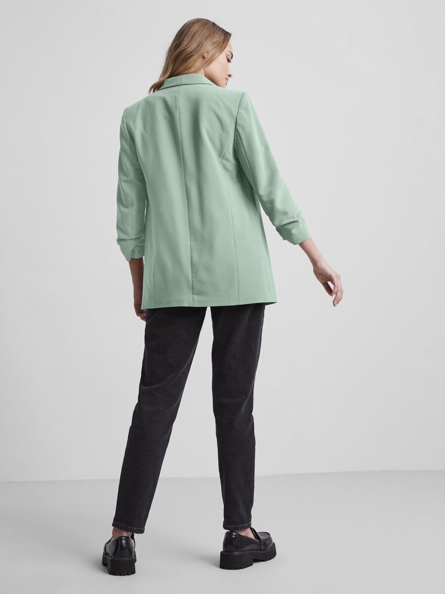 Pieces LANGER 3/4-ÄRMEL BLAZER, Silt Green, highres - 17090996_SiltGreen_004.jpg