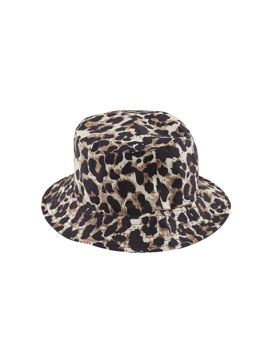 Pieces LEOPARDMÖNSTRADE BUCKET HAT, Warm Sand, highres - 17118837_WarmSand_896673_001.jpg