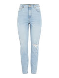 Pieces PCLEAH HW MOM JEANS, Light Blue Denim, highres - 17104958_LightBlueDenim_001.jpg