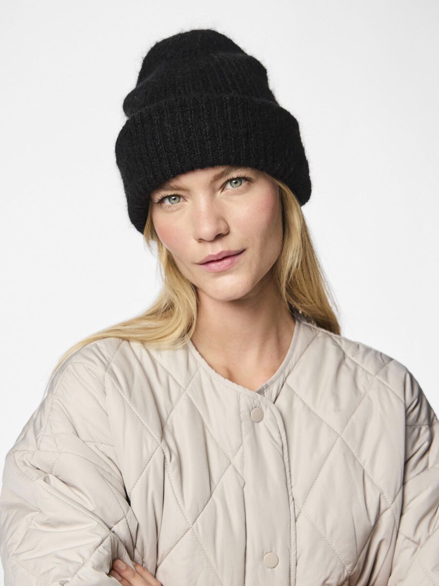 Pieces PCBERA LAINE BONNET, Black, highres - 17110321_Black_003.jpg