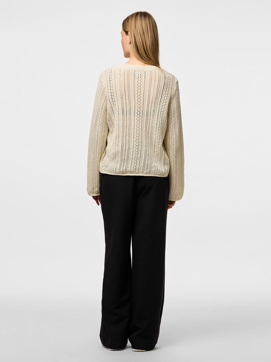 Pieces PCNUKA STRIKKET CARDIGAN, Birch, highres - 17155170_Birch_004.jpg