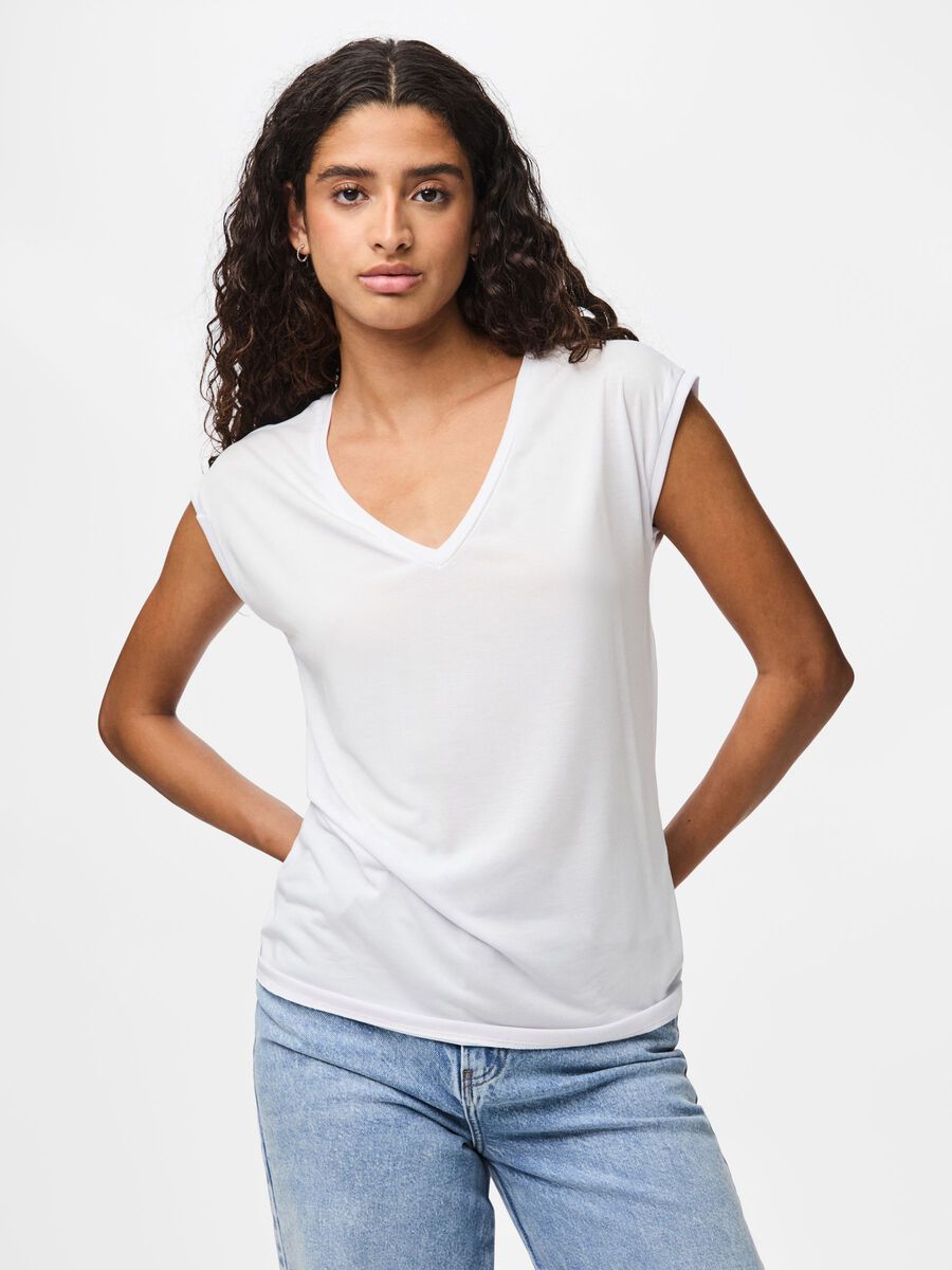 Product carousel image - PCKAMALA T-SHIRT, Bright White | 1