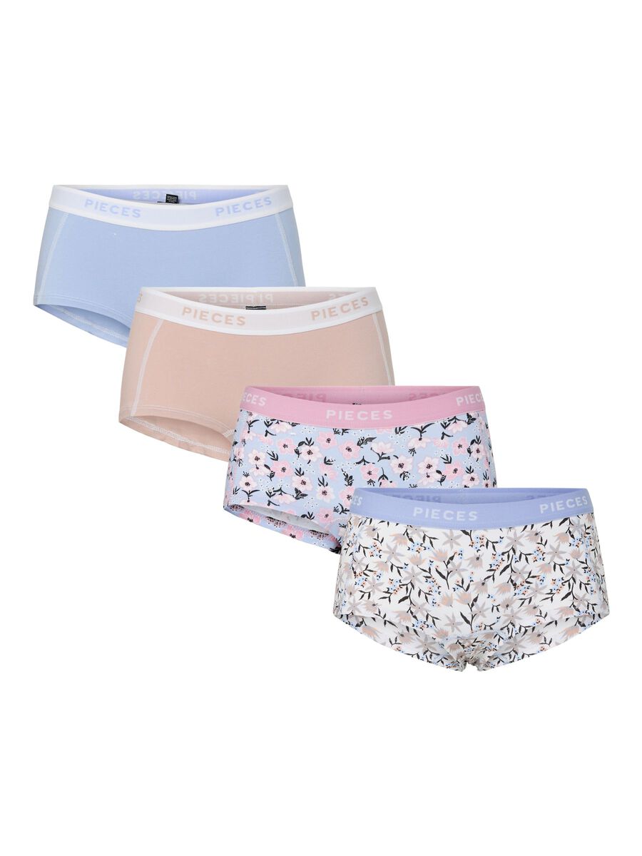 Product carousel image - PCLOGO 4-PACK BOXER SHORTS, Rose Dust | 1