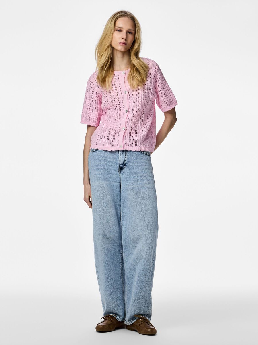 Carousel image - PCNUKA  KNITTED CARDIGAN, Roseate Spoonbill | 3