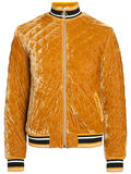 Pieces VELOURS BOMBER JAS, Nugget Gold, highres - 17094061_NuggetGold_001.jpg