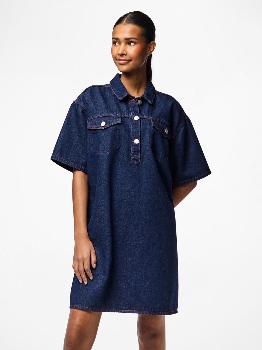 Pieces VESTIDO VAQUERO, Blue Indigo, highres - 17159731_BlueIndigo_1208772_003.jpg
