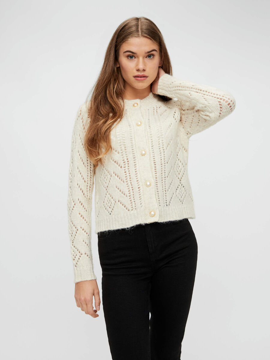 Pieces MOTIF CARDIGAN EN MAILLE, Natural, highres - 17109888_Natural_812080_003.jpg