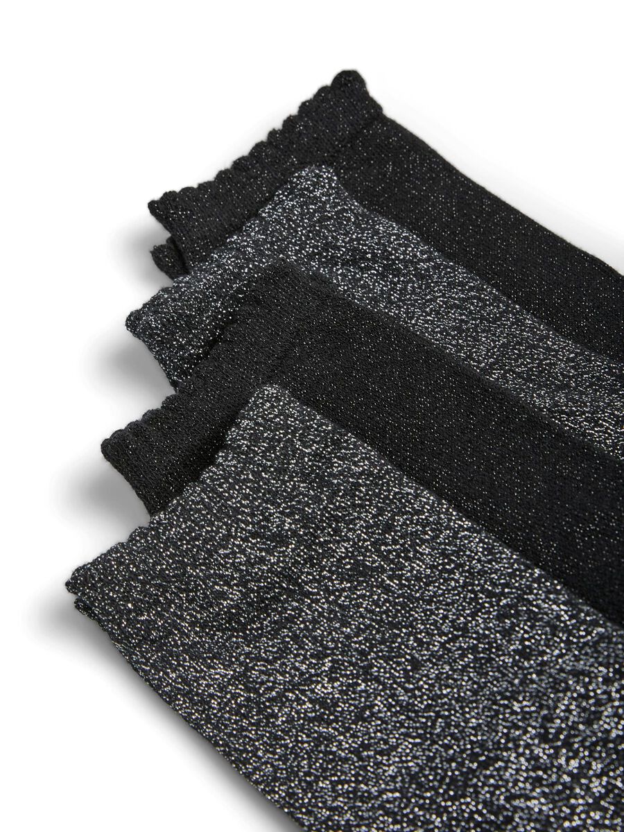 Carousel image - PCSEBBY 4-PACK GLITTER SOCKS, Black | 3