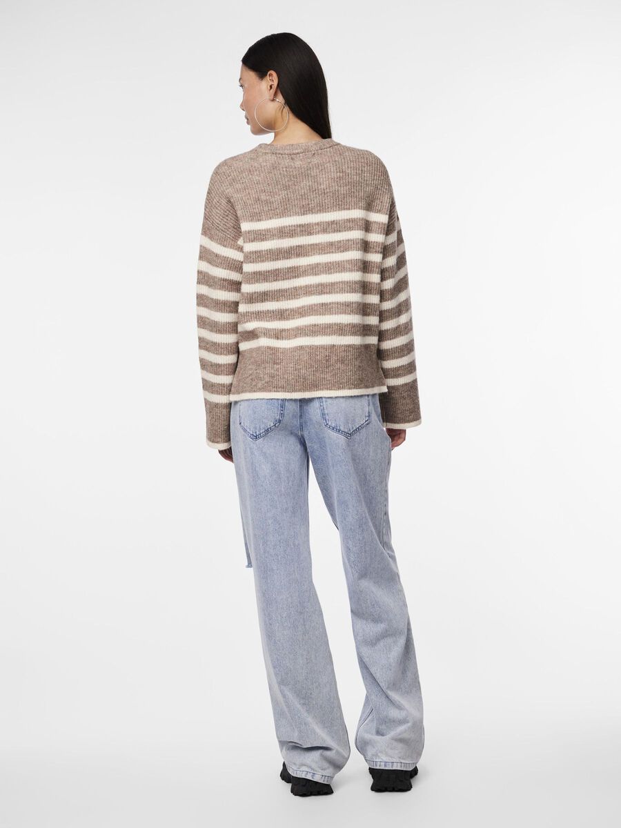 Pieces PCLINE KNITTED PULLOVER, Fossil, highres - 17136138_Fossil_1019821_004.jpg