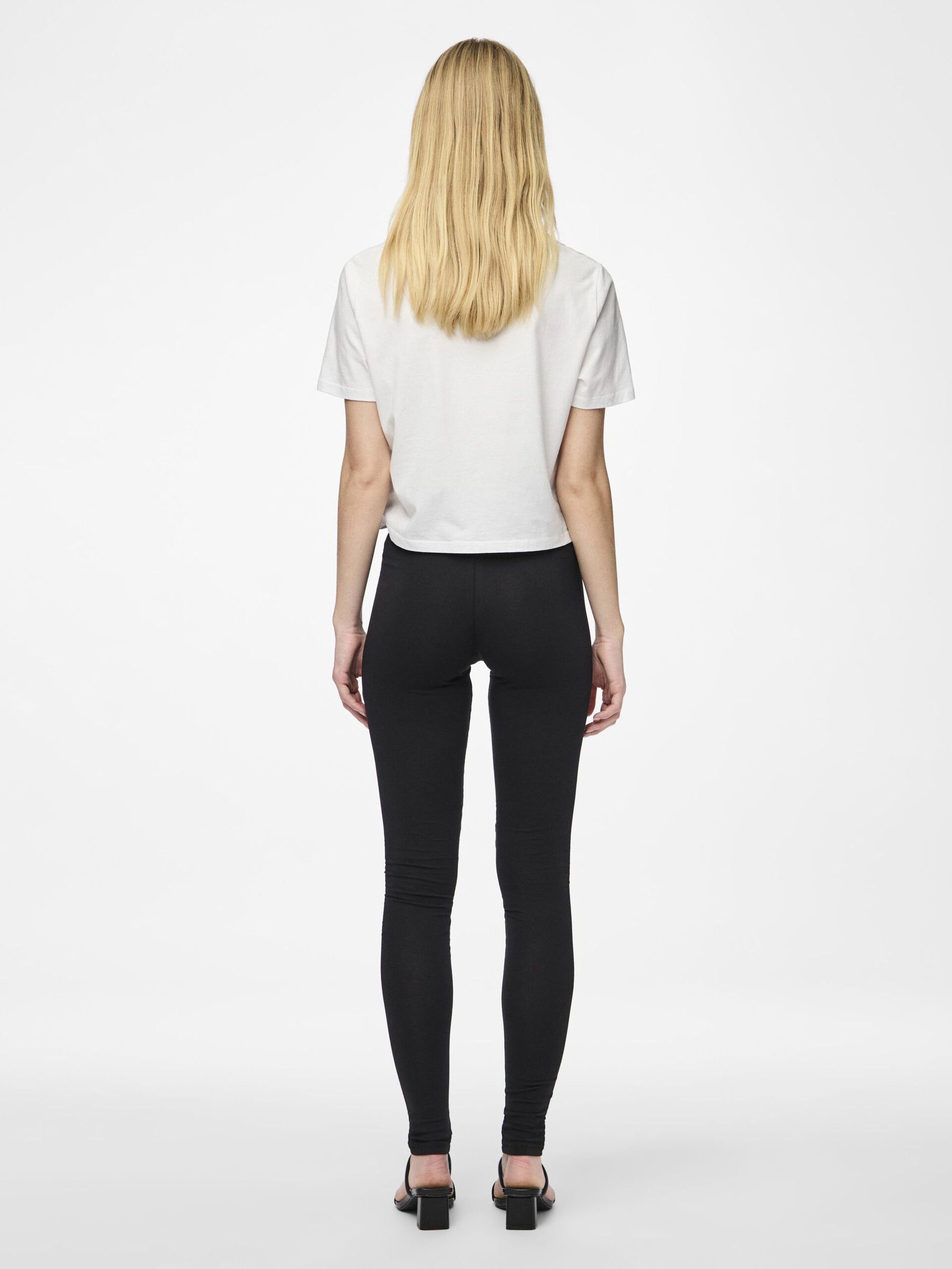 Carousel image - PCEDITA COTTON LEGGINGS, Black | 2