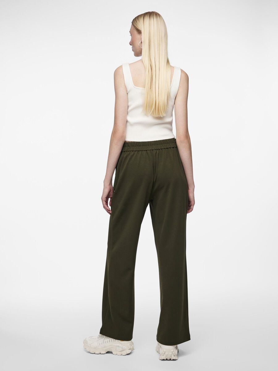 Pieces PCNULA WIDE-LEG TROUSERS, Forest Night, highres - 17140859_ForestNight_004.jpg