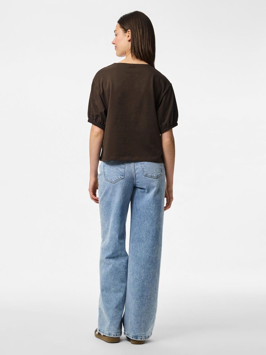 Pieces PCMILJE SHORT SLEEVED TOP, Delicioso, highres - 17163762_Delicioso_004.jpg