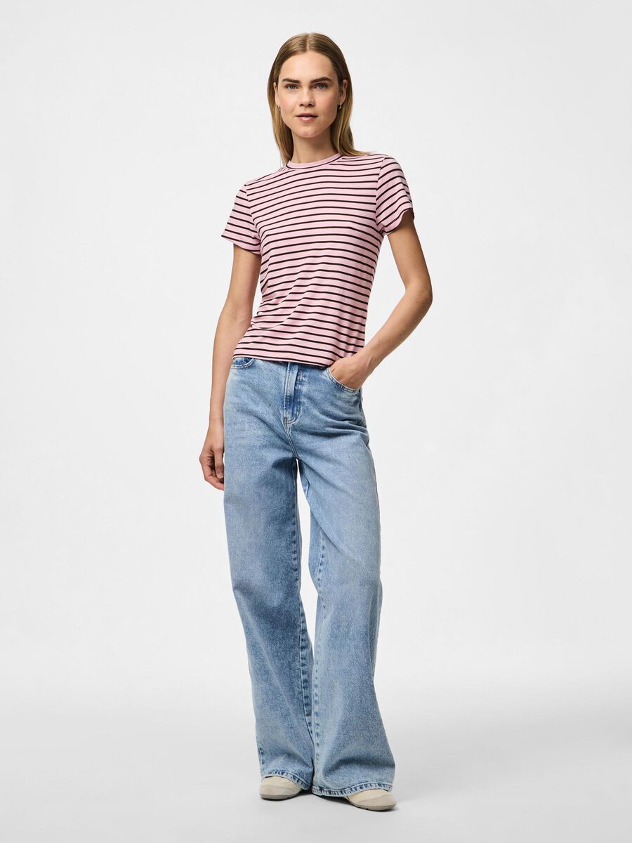 Carousel image - TOP CON MANICHE AD ALETTA, Romance Rose | 3