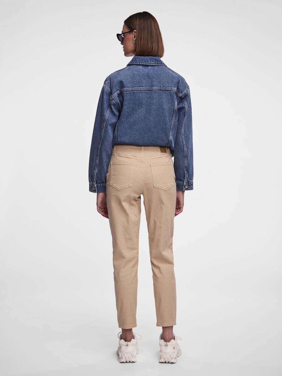 Pieces PCKESIA HW MOM JEANS, Irish Cream, highres - 17133424_IrishCream_004.jpg