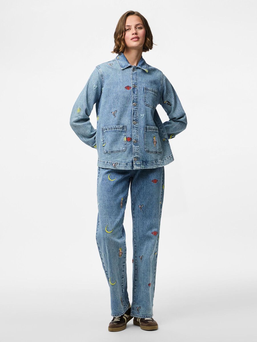 Pieces PCJIDI SHACKET, Medium Blue Denim, highres - 17159444_MediumBlueDenim_007.jpg
