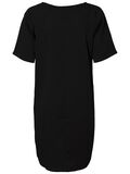 Pieces SHORT SLEEVED MIDI DRESS, Black, highres - 17091985_Black_002.jpg