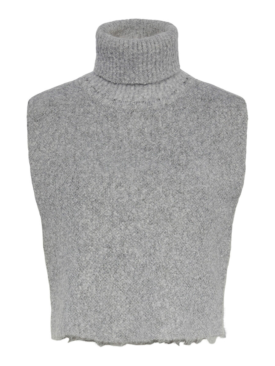 Pieces PCPYRON KNITTED VEST, Light Grey Melange, highres - 17130672_LightGreyMelange_001.jpg