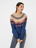 Pieces NORDIC PATTERN PULLOVER, White Pepper, highres - 17100700_WhitePepper_724852_003.jpg