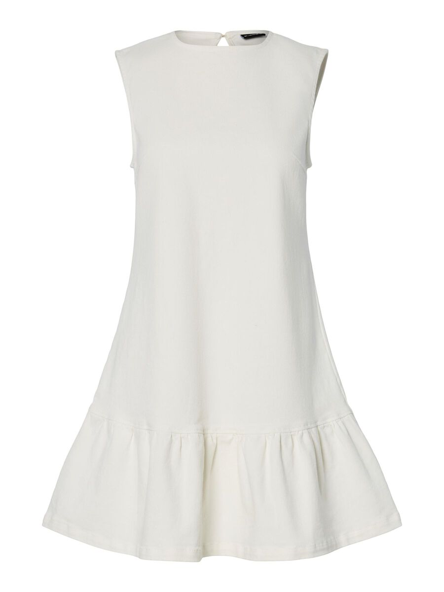 Pieces PCMONICA MINI DRESS, White Denim, highres - 17163967_WhiteDenim_001.jpg