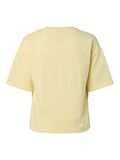 Product image thumbnail - PCSKYLAR FITTED T-SHIRT, French Vanilla | 2