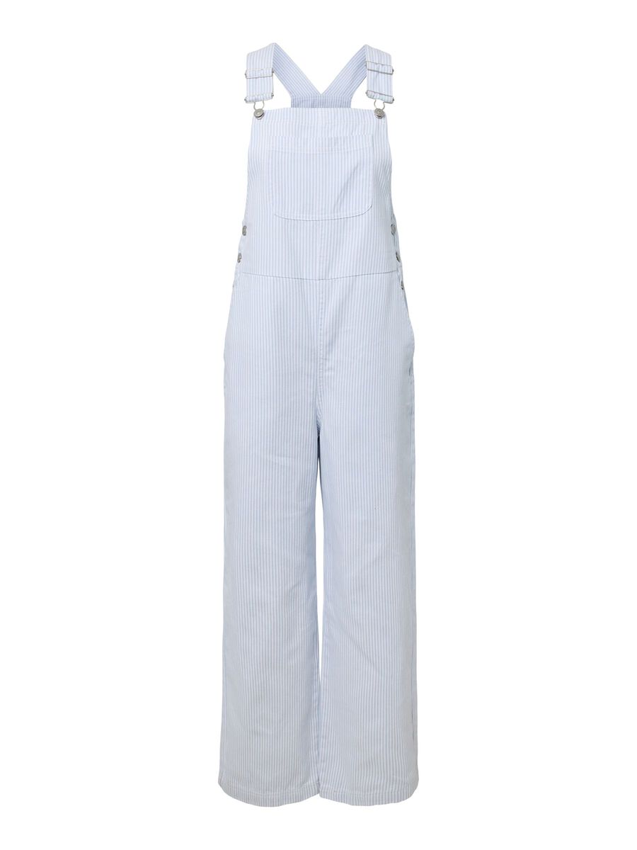 Product carousel image - PCALLO STRIPED DUNGAREES, Cashmere Blue | 1