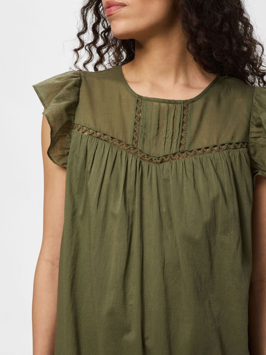 Carousel image - PCASTRID MIDI DRESS, Burnt Olive | 4