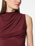 Pieces PCMADISON DRAPED  SLEEVELESS TOP, Tawny Port, highres - 17151143_TawnyPort_006.jpg