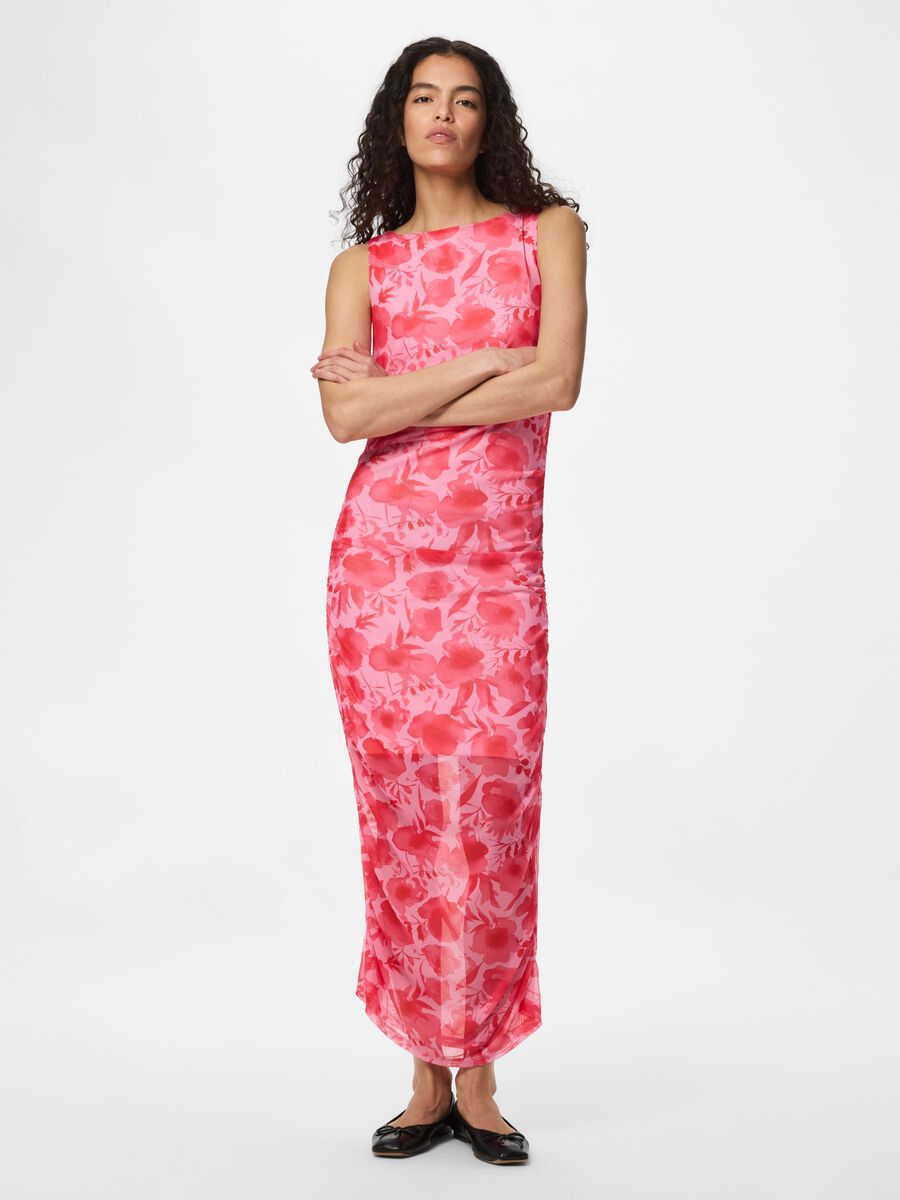 Product carousel image - PCALLY ROBE MI-LONGUE, Pink Tulle | 1