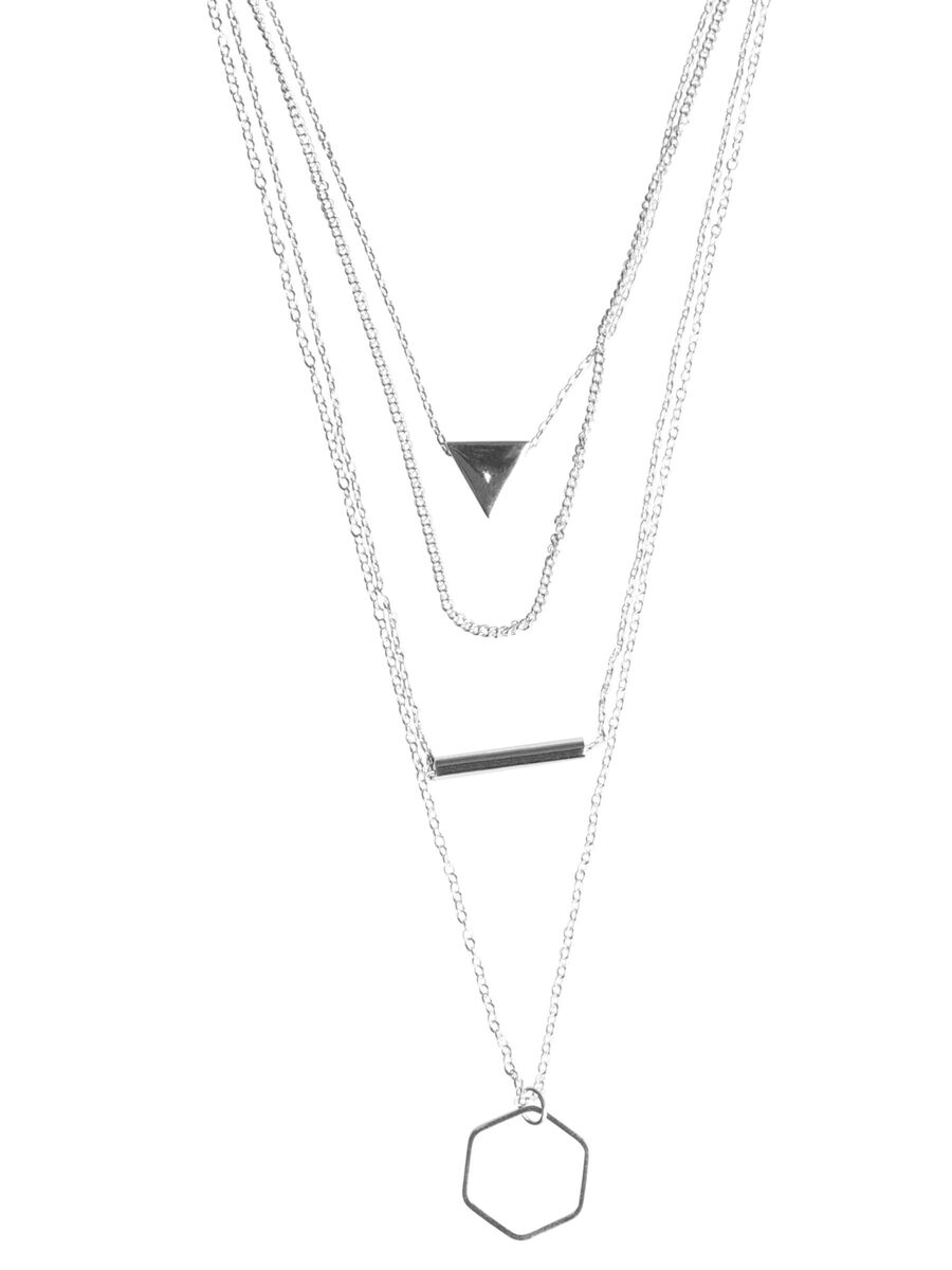Pieces 4 CHAINED NECKLACE, Silver Colour, highres - 17093266_SilverColour_002.jpg