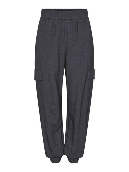 Pieces PCLUISA CARGO TROUSERS, Grey Melange, highres - 17142939_GreyMelange_001.jpg