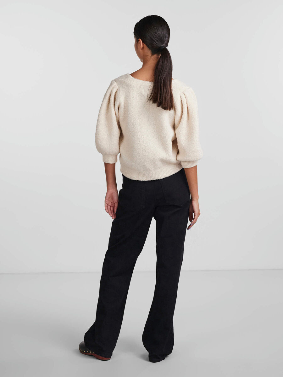Pieces PCBISA STRICKJACKE, White Smoke, highres - 17134202_WhiteSmoke_004.jpg
