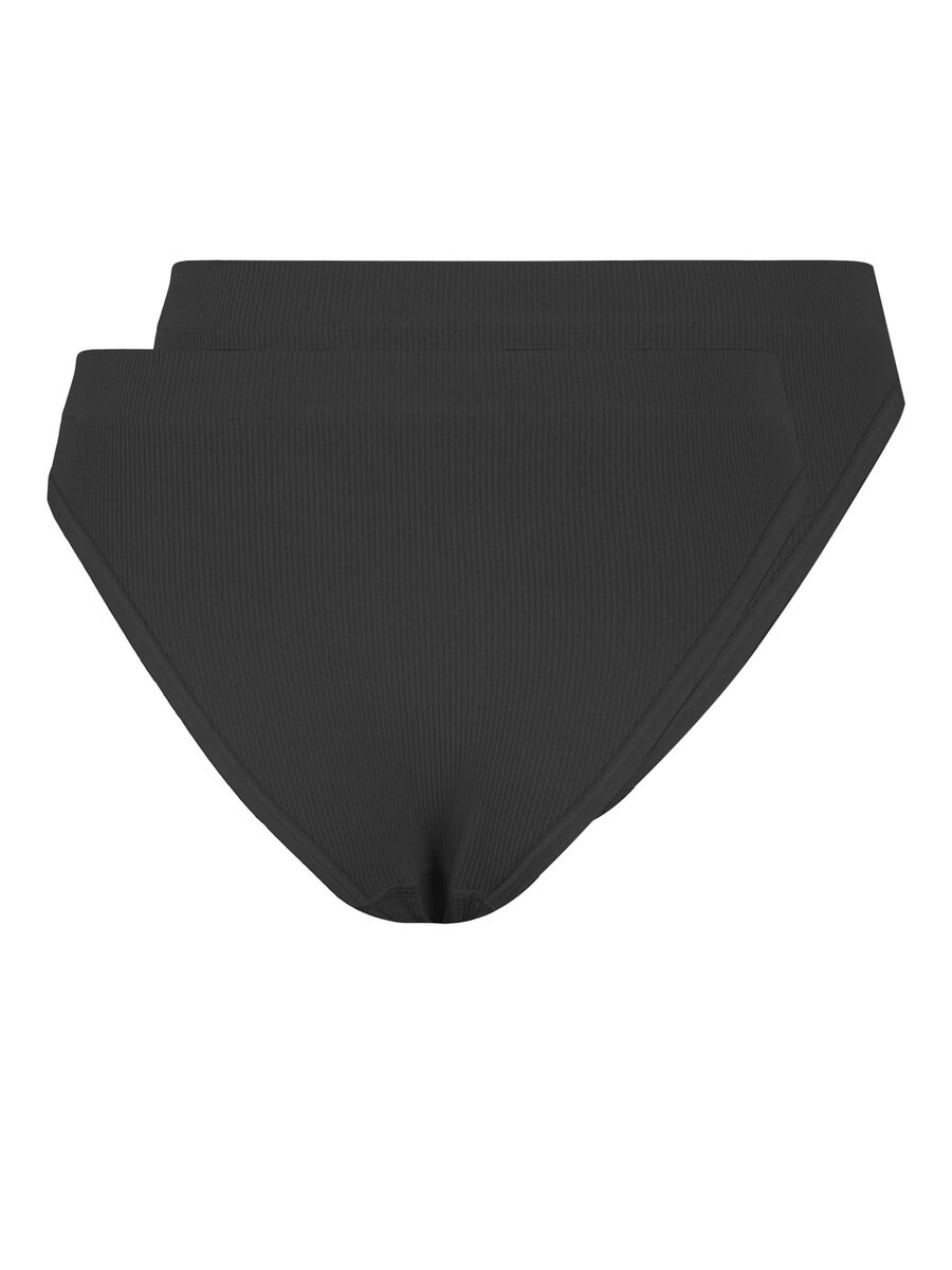 Pieces RIB 2-PAK TRUSSER, Black, highres - 17107720_Black_002.jpg