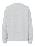 Pieces PCCHILLI LOOSE FIT SWEATSHIRT, Light Grey Melange, highres - 17156302_LightGreyMelange_002.jpg