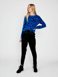 Pieces LANGÄRMELIGER LEOPARDEN STRICKPULLOVER, Victoria Blue, highres - 17096171_VictoriaBlue_685339_005.jpg