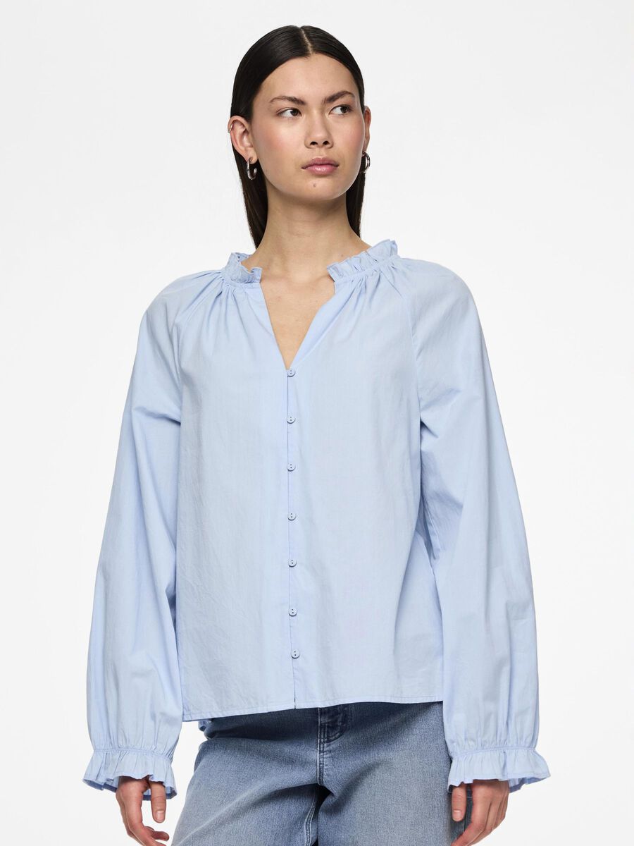 Pieces PCAMARYL SHIRT, Blue Bell, highres - 17148955_BlueBell_003.jpg