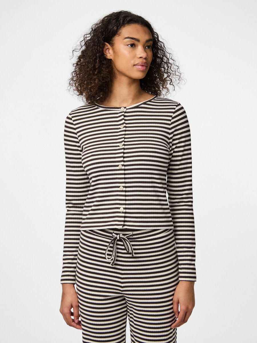 Pieces PCLAYA CARDIGAN, Chicory Coffee, highres - 17162381_ChicoryCoffee_1234047_003.jpg