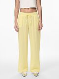 Pieces PCKIARA WIDE-LEG TROUSERS, Mellow Yellow, highres - 17139565_MellowYellow_003.jpg