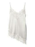 Product image thumbnail - PCNOMI SATIN LACE STRAP TOP, Bright White | 5