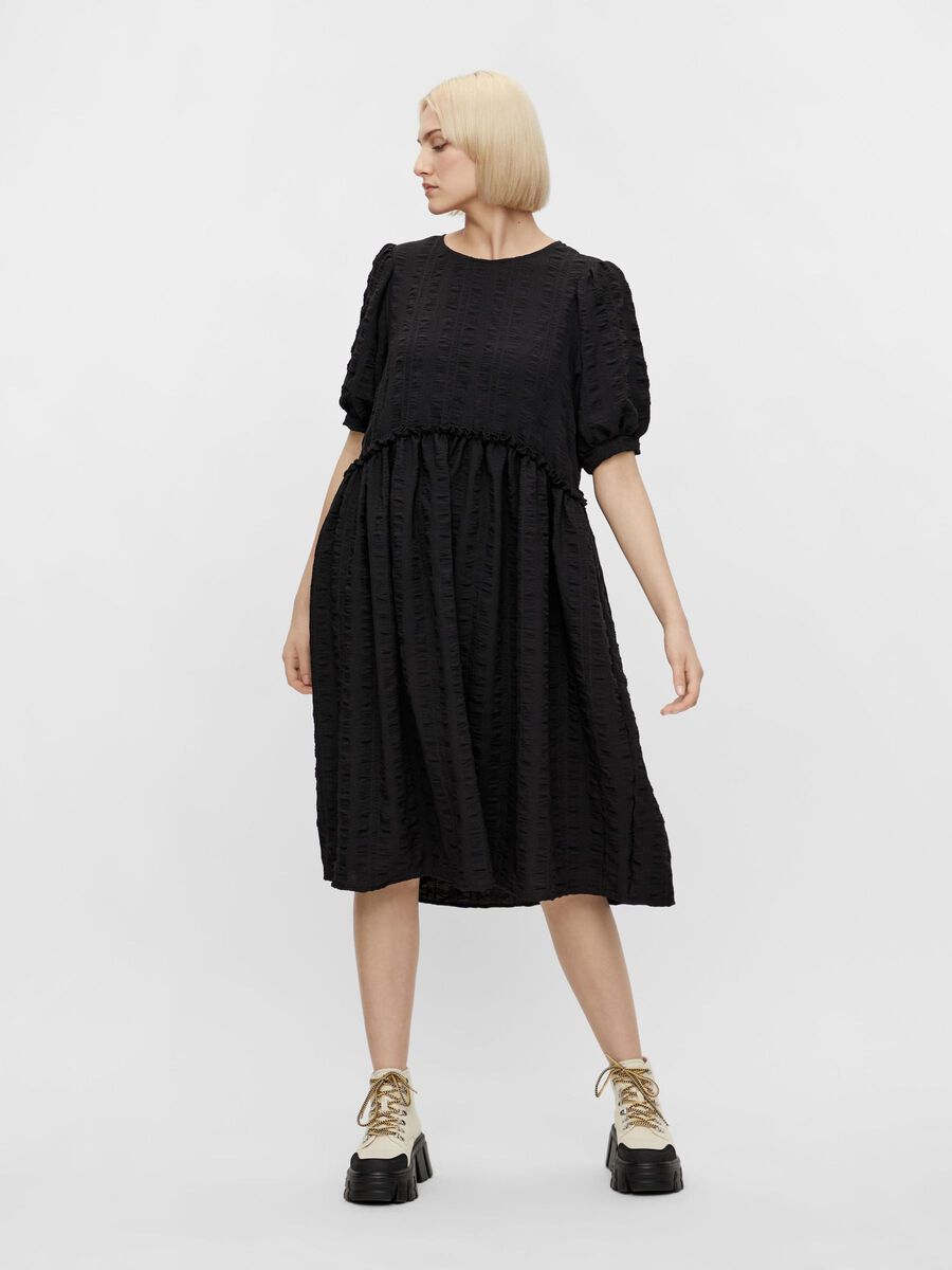 Pieces PUFFÄRMEL KLEID, Black, highres - 17112473_Black_003.jpg