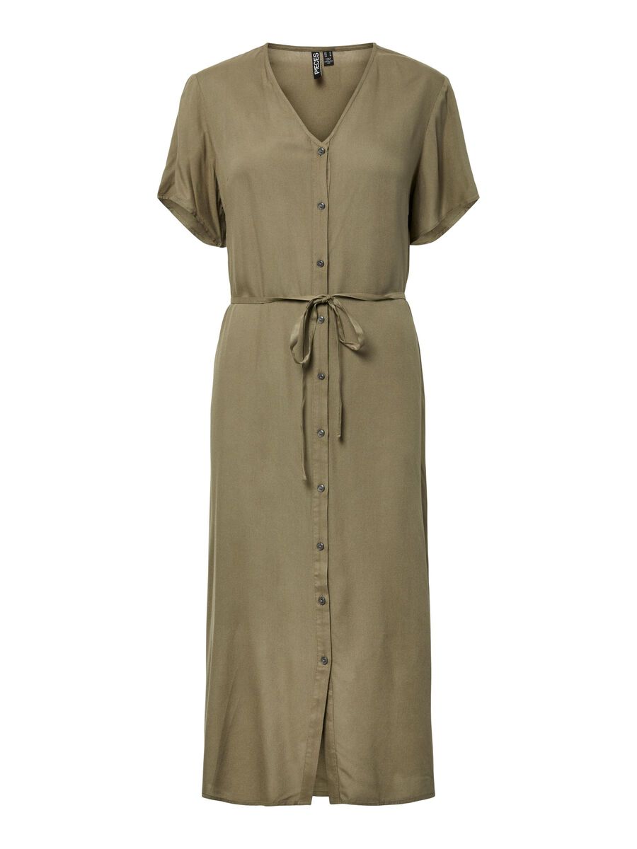 Pieces PCNYA V-NECK MIDI DRESS, Mermaid, highres - 17156465_Mermaid_001.jpg