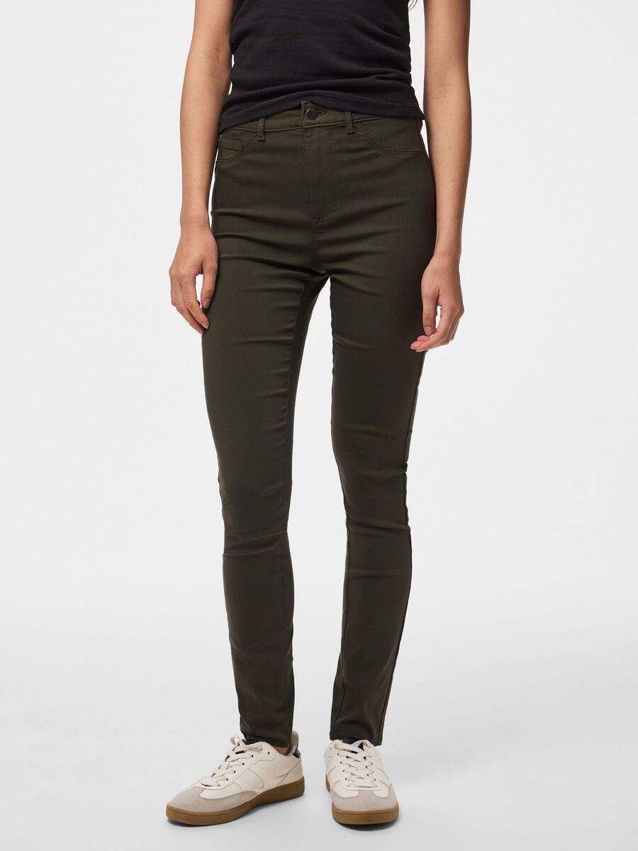 Product carousel image 1 PCHIGHSKIN HW JEGGINGS, Forest Night