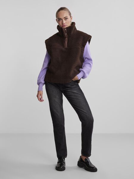 Pieces PCDAISY VEST TOP, Chicory Coffee, highres - 17127615_ChicoryCoffee_005.jpg