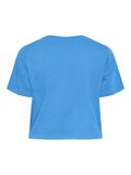 Pieces T-SHIRT CROPPED, French Blue, highres - 17146319_FrenchBlue_002.jpg
