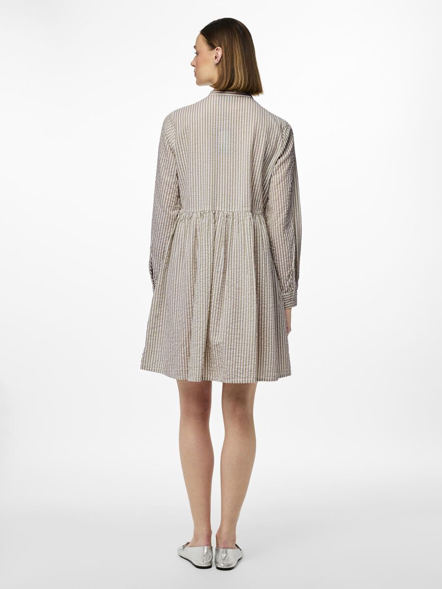 Pieces PCSALLY SEERSUCKER SHIRT DRESS, Nomad, highres - 17146658_Nomad_1109718_004.jpg
