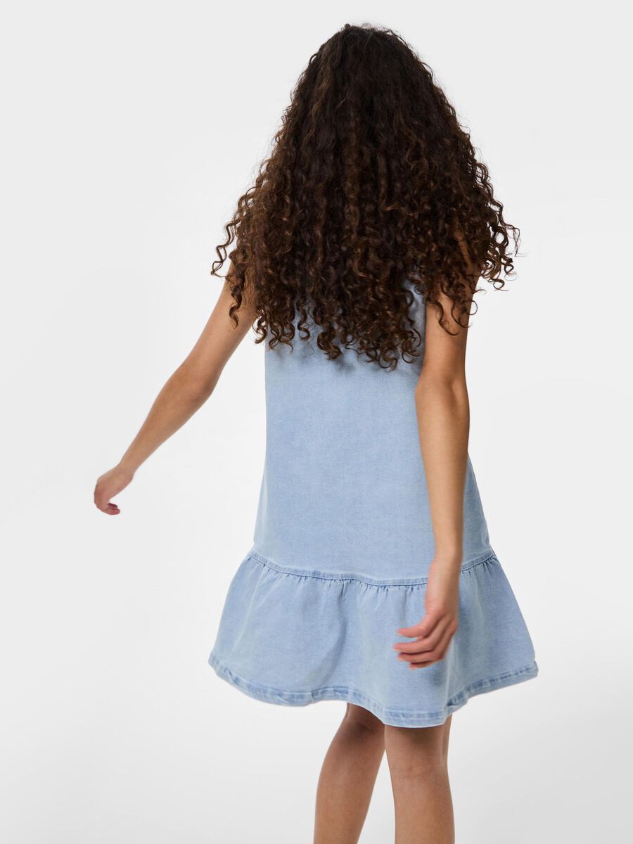 Carousel image - PCMONICA DENIM MINI DRESS, Light Blue Denim | 5