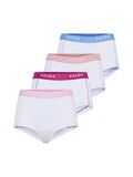 Pieces PCLOGO LADY 4ER-PACK BOXERSHORTS, Bright White, highres - 17106857_BrightWhite_1145476_001.jpg