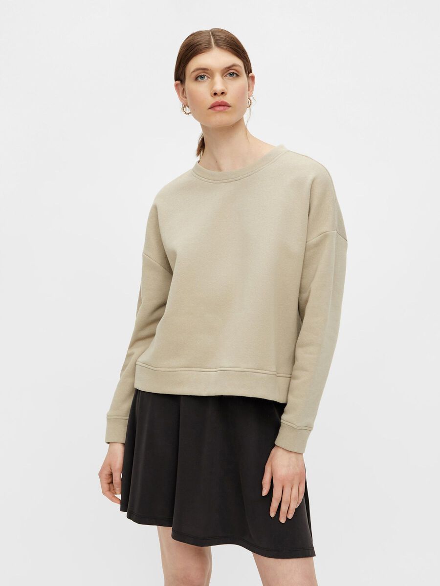 Pieces RELAXED FIT SWEATSHIRT, Seneca Rock, highres - 17113432_SenecaRock_003.jpg