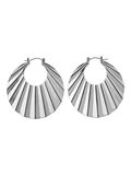 Pieces SHELL LOOK HOOP EARRINGS, Silver Colour, highres - 17101468_SilverColour_001.jpg